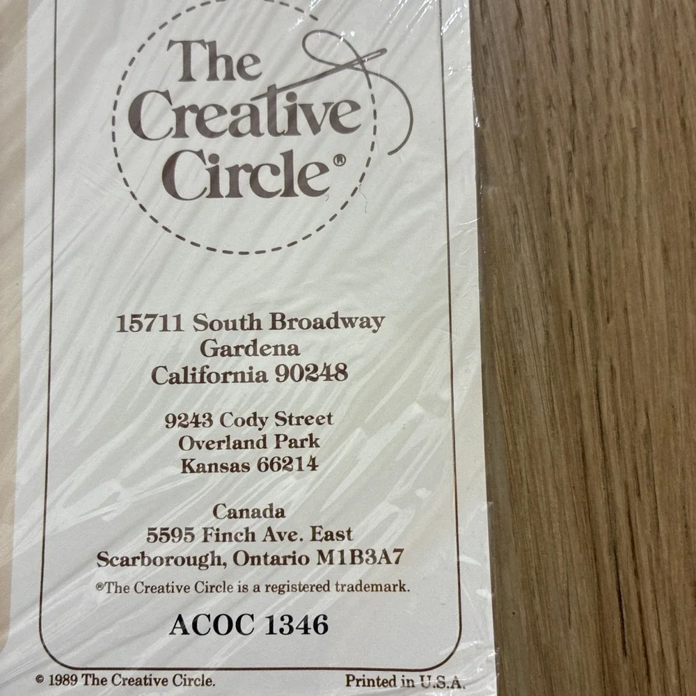 The Creative Circle Lot Of 3 Needlepoint Kits New Old Stock VTG 1989